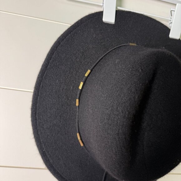 Something Special 100% Wool Black Hat with Gold Colored Beads main image 6